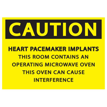 ZING Safety Sign, PACE MAKER, 7X10- Model 1937S